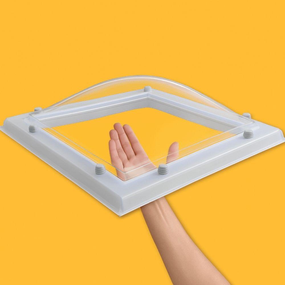 Ronde Lichtkoepel Polycarbonaat Vierwandig Opaal