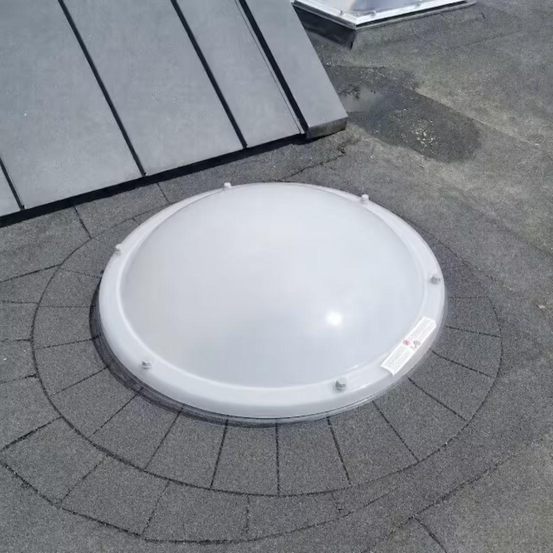 Ronde Lichtkoepel Polycarbonaat Vierwandig Opaal