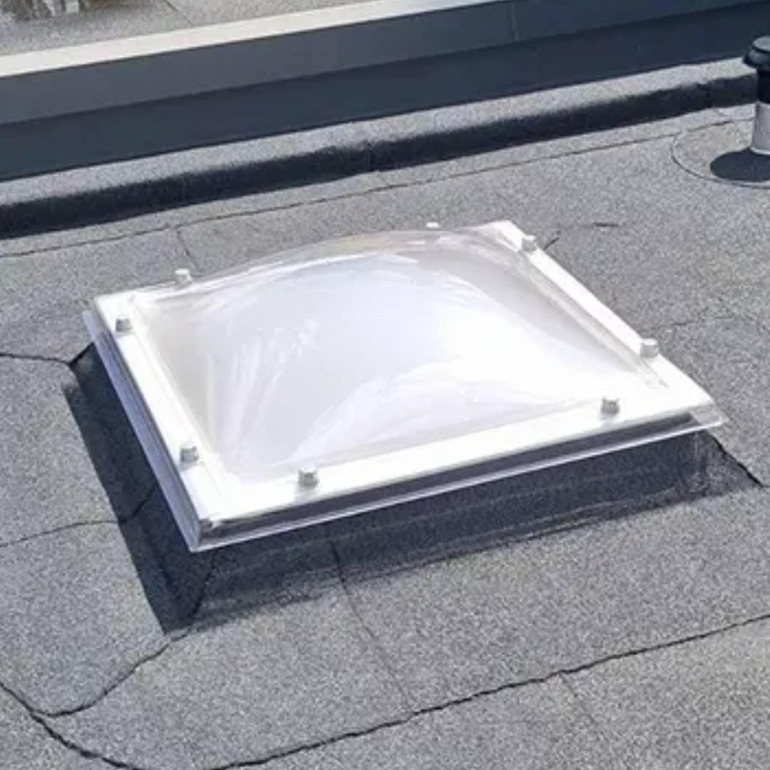 Lichtkoepel Acrylaat Bolvormig Driewandig Opaal