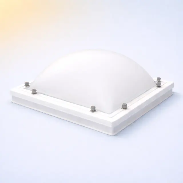 Lichtkoepel 2-wandig opaal