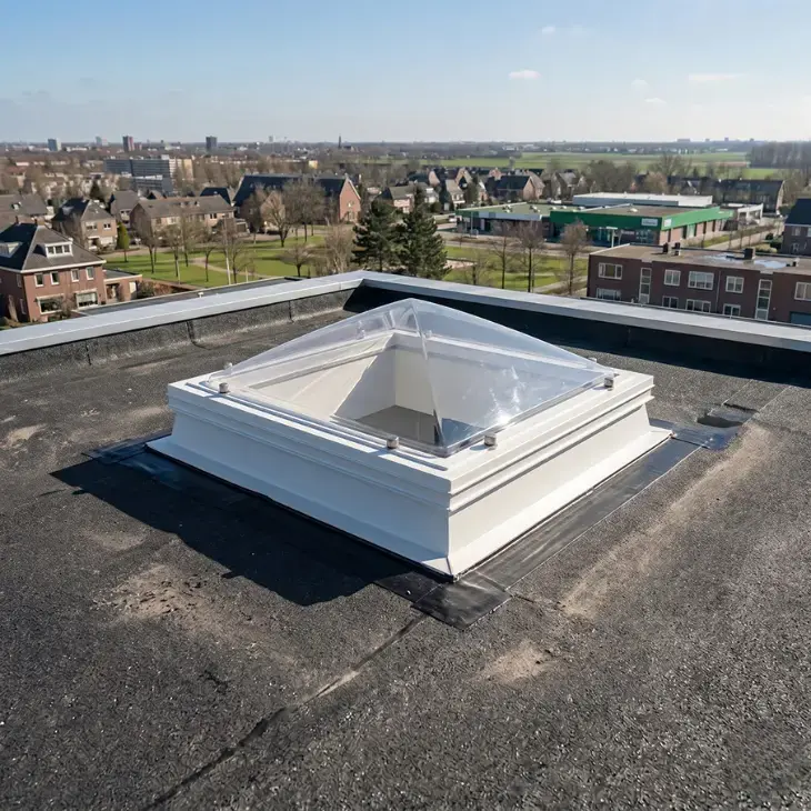 Lichtkoepel Polycarbonaat Piramide Dubbelwandig Helder