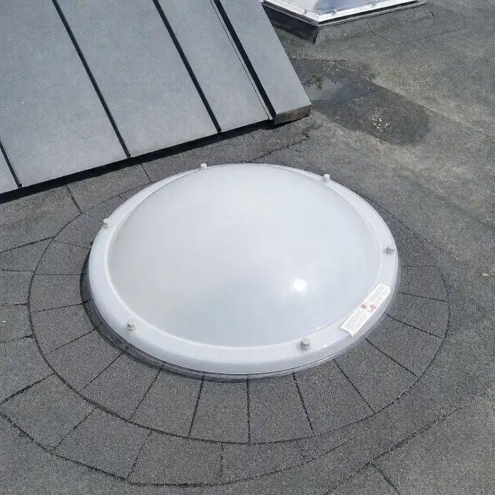 Ronde Lichtkoepel Polycarbonaat Enkelwandig Opaal